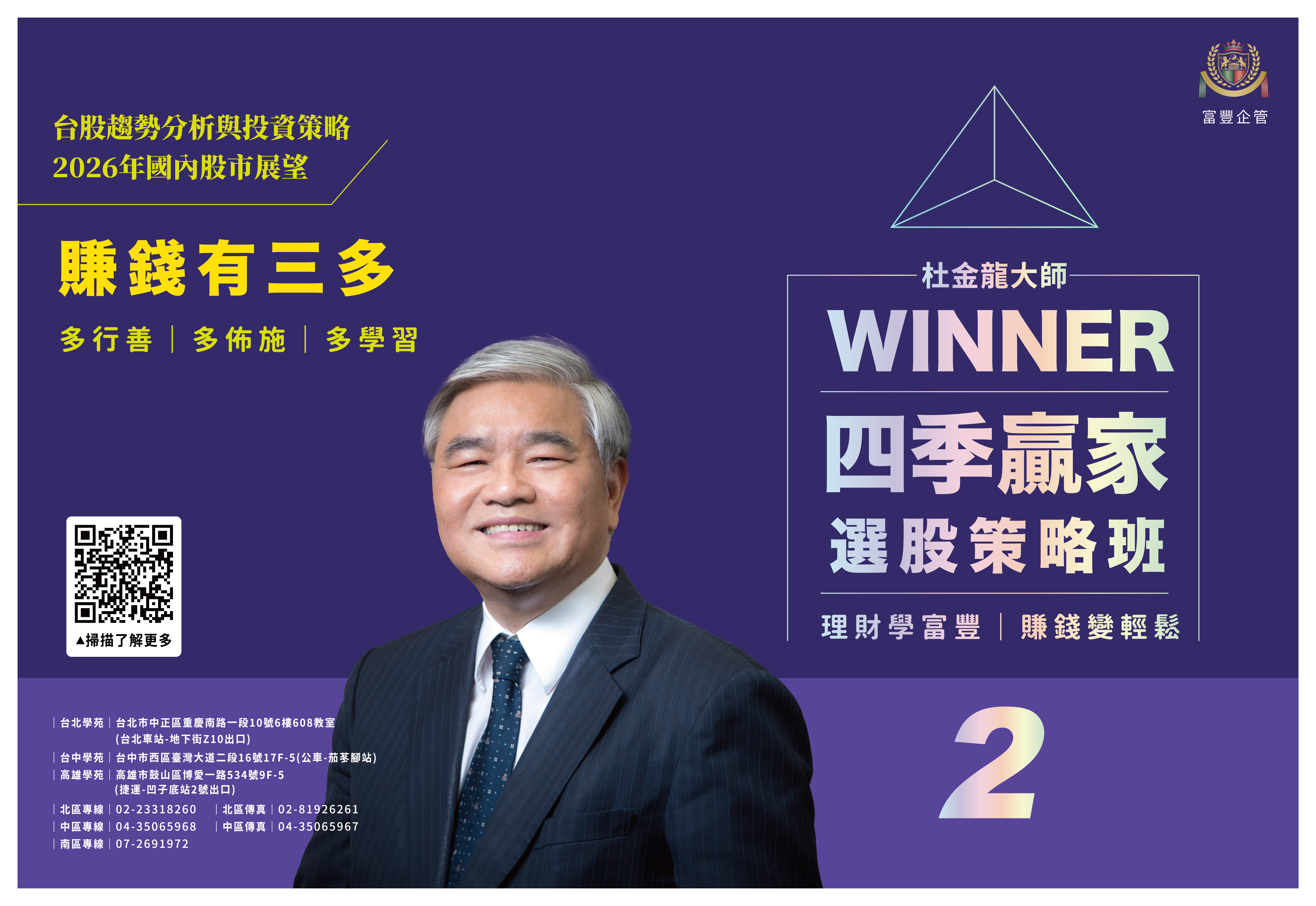 杜金龍 WINNER 四季贏家選股策略班・台股趨勢分析與投資策略